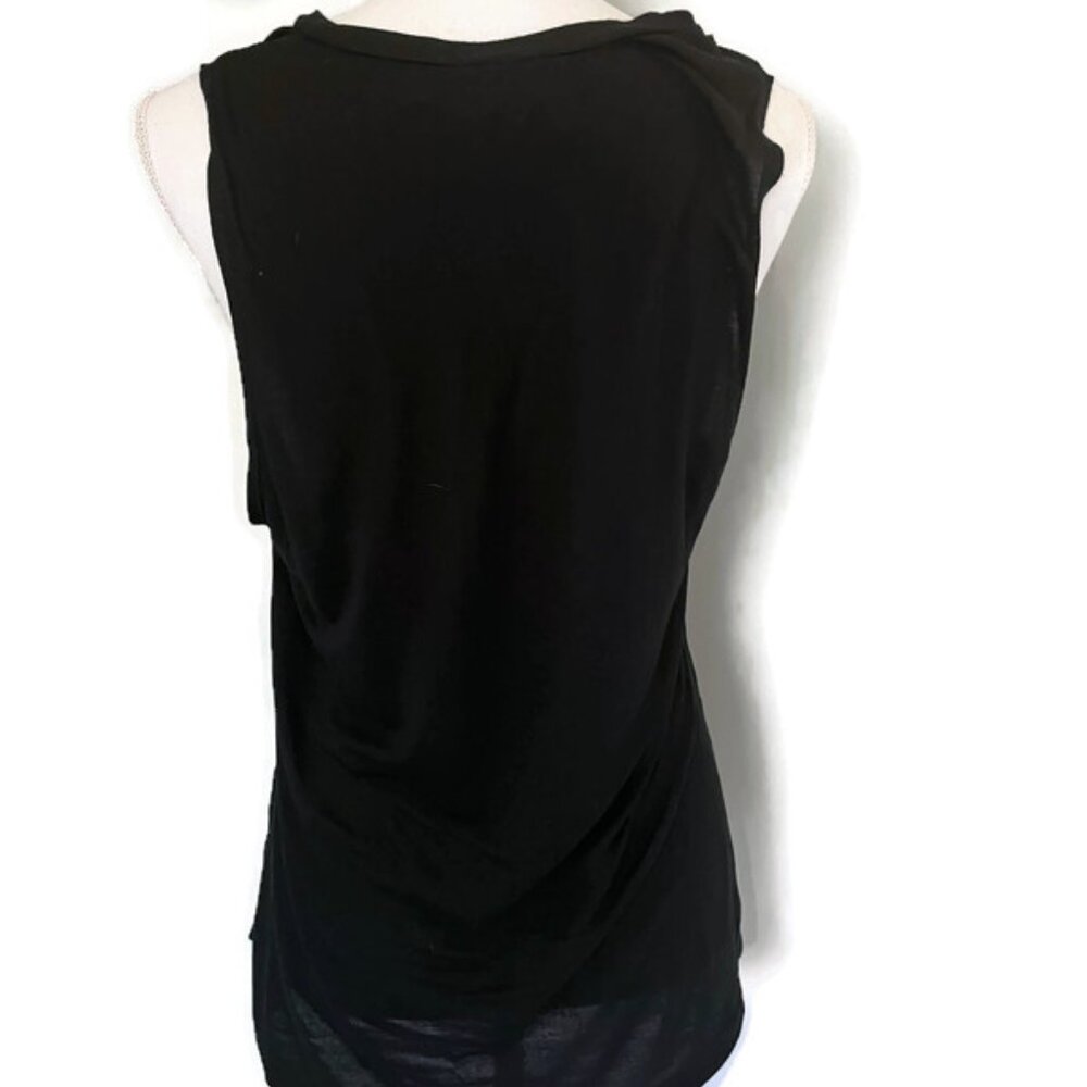 HAUTE HIPPIE Black Swan JUST WANT TO GO AWAY Tank - Picture 3 of 4